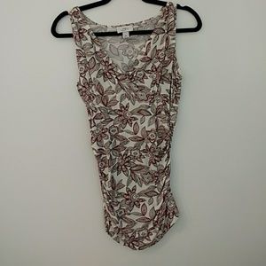 Women's print sleeveless knit top